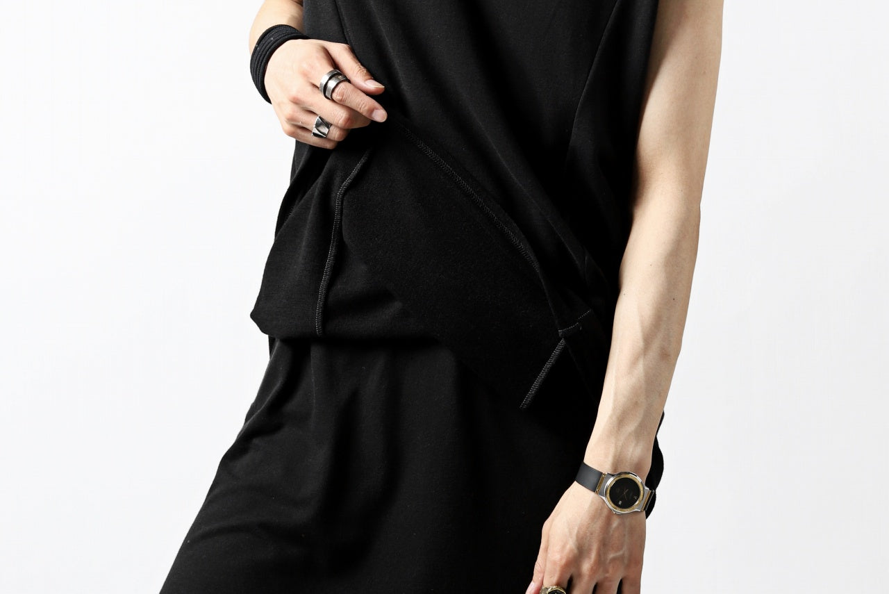 A.F ARTEFACT FRENCH-TERRY LONG TOPS (BLACK)