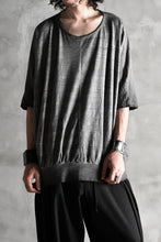 画像をギャラリービューアに読み込む, N/07 exclusive OVERFIT DOLMAN TEE / SLAB JERSEY REVERSE-COLD DYE (INK BLACK)