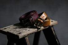 Load image into Gallery viewer, ESDE Brücke Cow Leather Belt (MUSTARD)