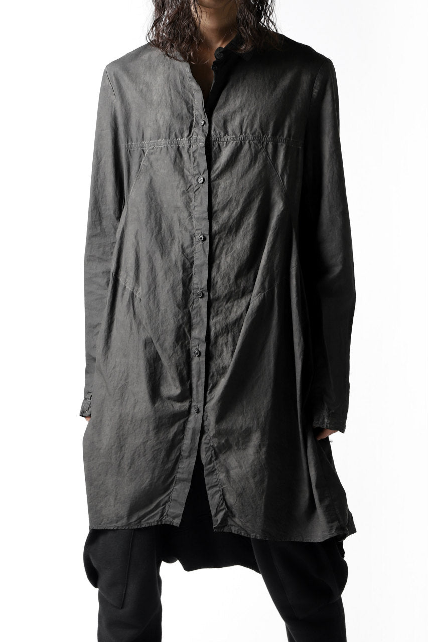 RUNDHOLZ DIP A LINE LONG SHIRT (CARBON DYED)