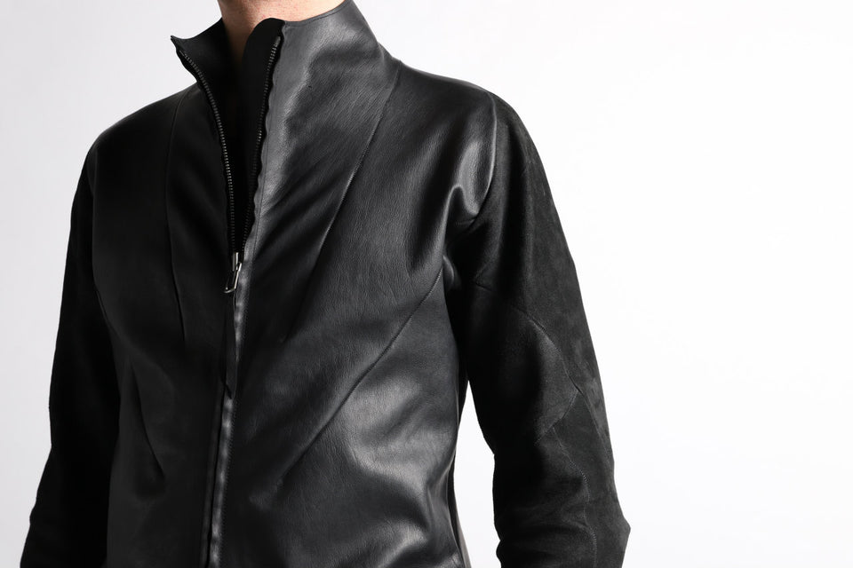 Load image into Gallery viewer, LEON EMANUEL BLANCK exclusive FORCED AVIATOR JACKET / GUIDI KANGAROO LEATHER (BLACK)