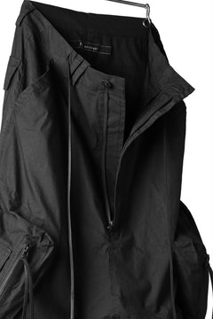 Load image into Gallery viewer, A.F ARTEFACT MILITARY SAROUEL WIDE PANTS / ZIP DOUBLE STRUCTURE (BLACK)