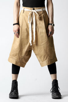 Load image into Gallery viewer, KLASICA GERALD-cc LOW CROTCH SHORTS / DRY CHINO CLOTH (BEIGE)