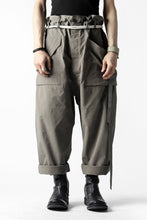 画像をギャラリービューアに読み込む, ISAMU KATAYAMA BACKLASH WIDE TAPERED PANTS / SALT SHRINKAGE TYPEWRITER CLOTH