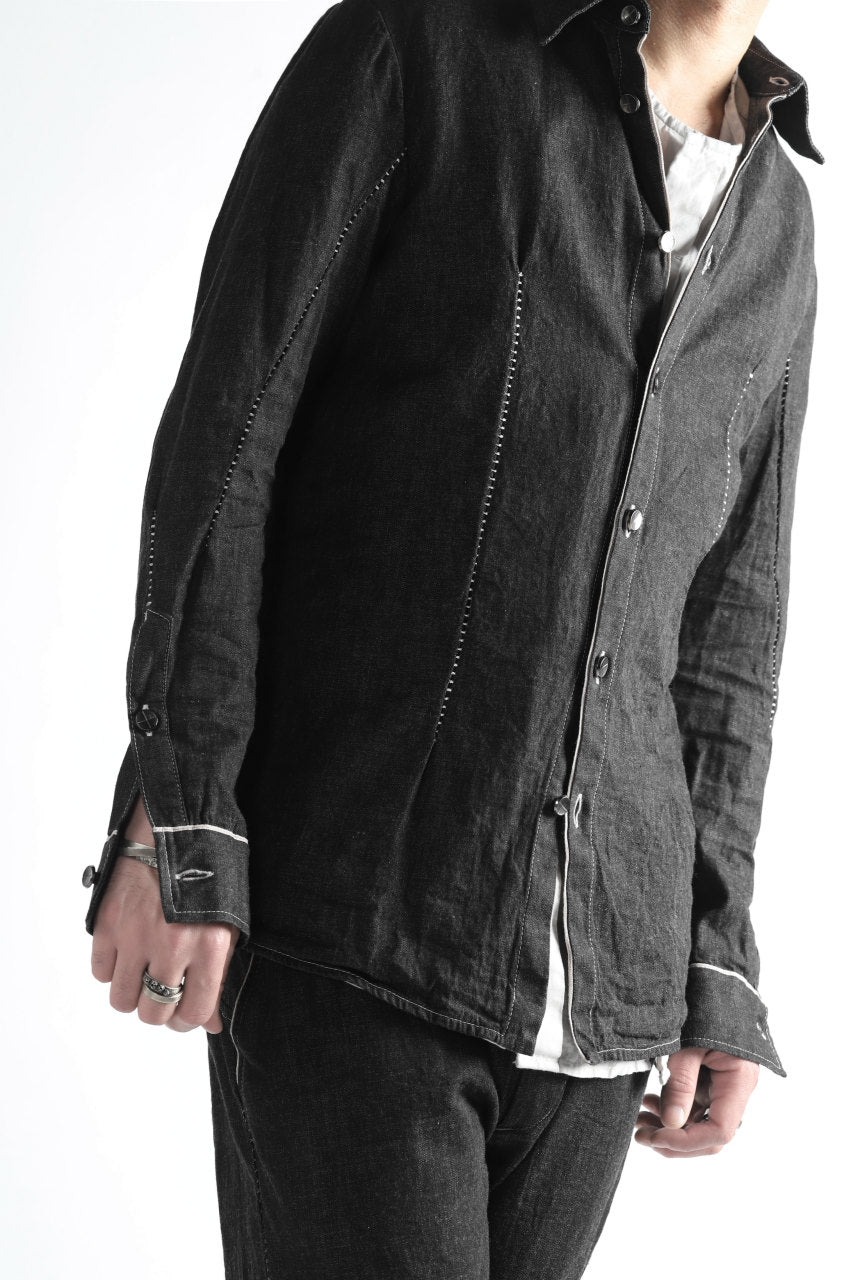 incarnation BUTTON DOWN SHIRT / ONE WASHED 6.5oz SELVEDGE CHAMBRAY (GREY)