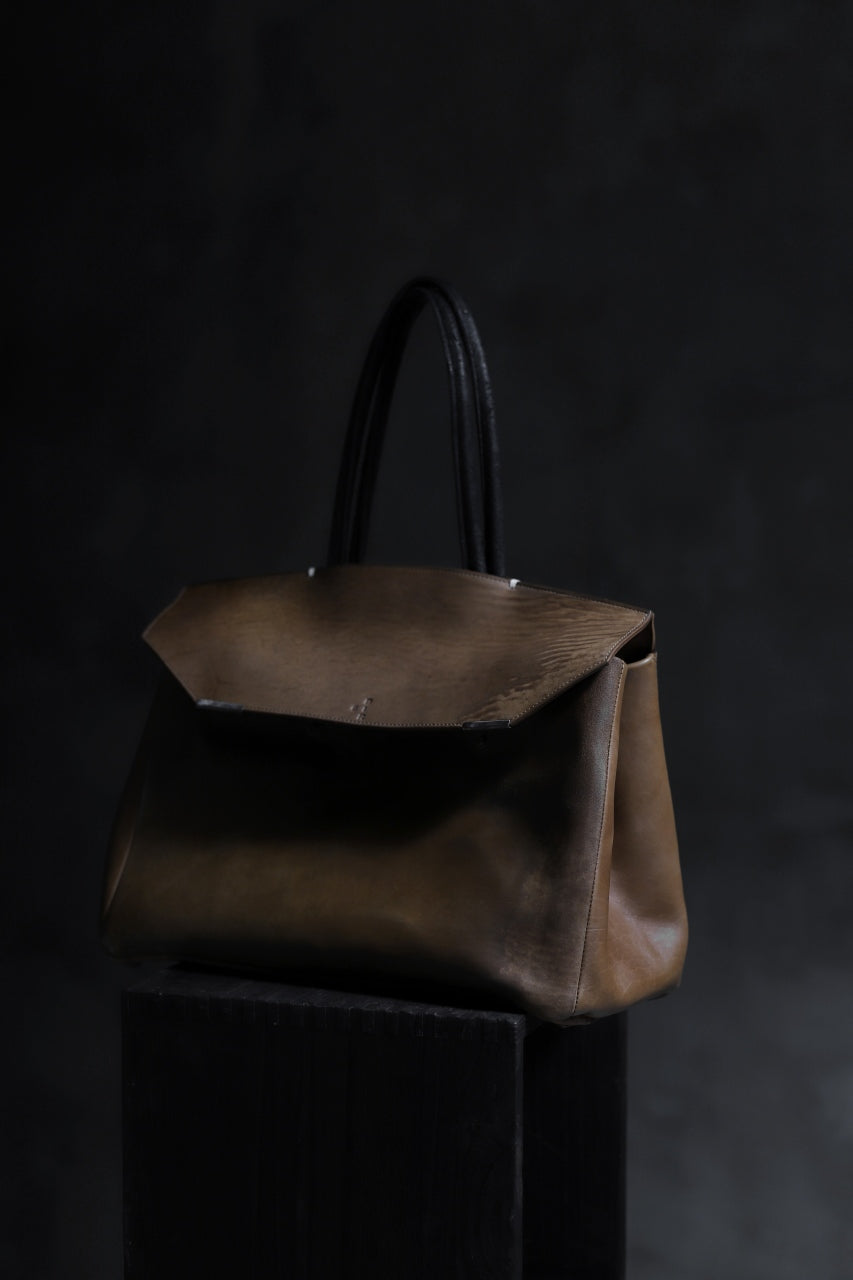 ierib exclusive bark bag #40 / raw shell cordovan (NATURAL)