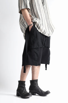 Load image into Gallery viewer, A.F ARTEFACT SWITCHING SHORTS / COMBI FABRIC (BLACK)