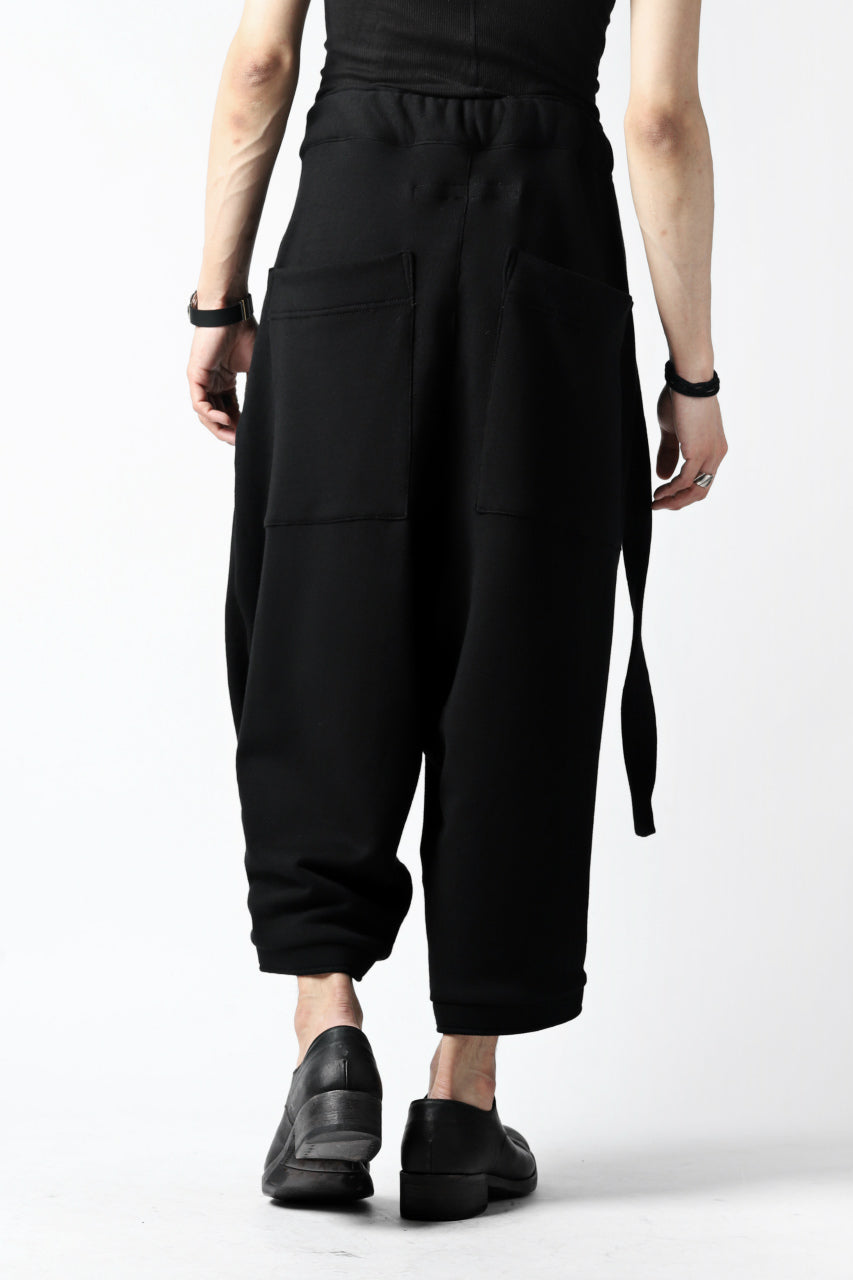 画像をギャラリービューアに読み込む, A.F ARTEFACT exclucive TUCKED VOLUME WIDE PANTS / L.WEIGHT SWEAT (BLACK)