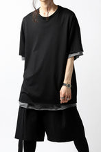 画像をギャラリービューアに読み込む, A.F ARTEFACT exclusive OVER SIZED LAYERED TEE (BLACK x GREY)