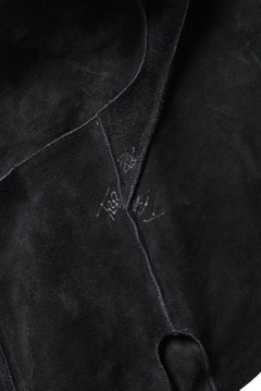 Load image into Gallery viewer, LEON EMANUEL BLANCK DISTORTION LEATHER JACKET &quot;GUIDI CALF&quot; (BLACK)
