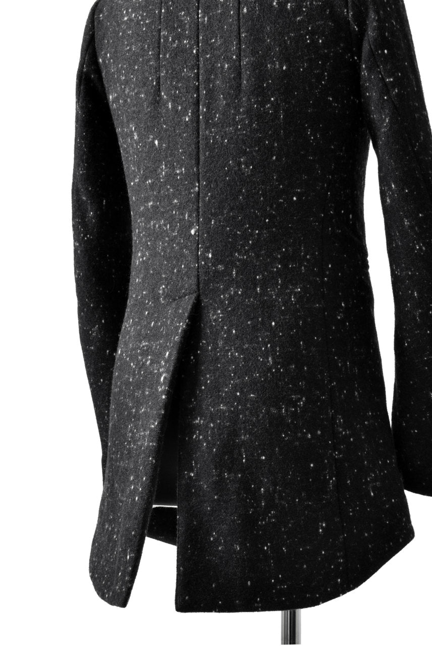 Load image into Gallery viewer, N/07 exclusive Padded Middle Coat / Wool Double-weave (SNOW BLACK)