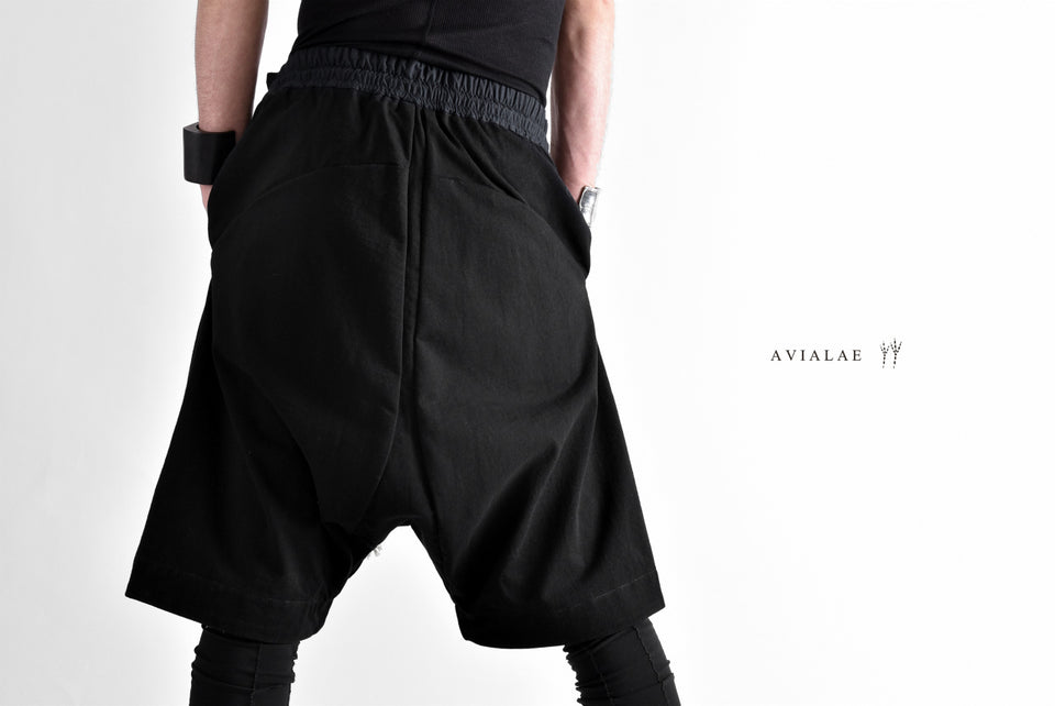 Load image into Gallery viewer, AVIALAE JERSEY SARROUEL SHORT PANTS (BLACK)