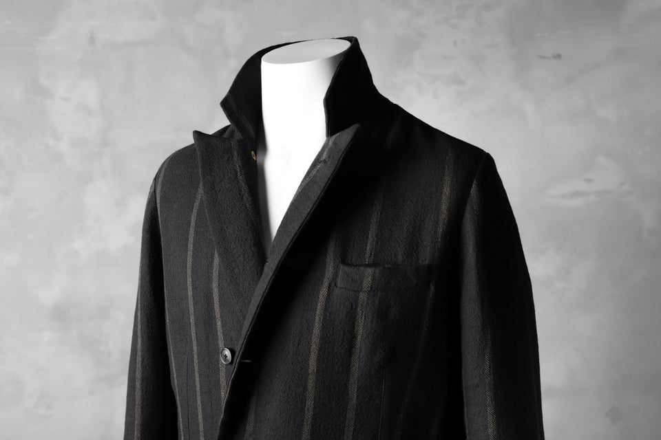 Load image into Gallery viewer, Aleksandr Manamis Double Breasted Stripe Coat