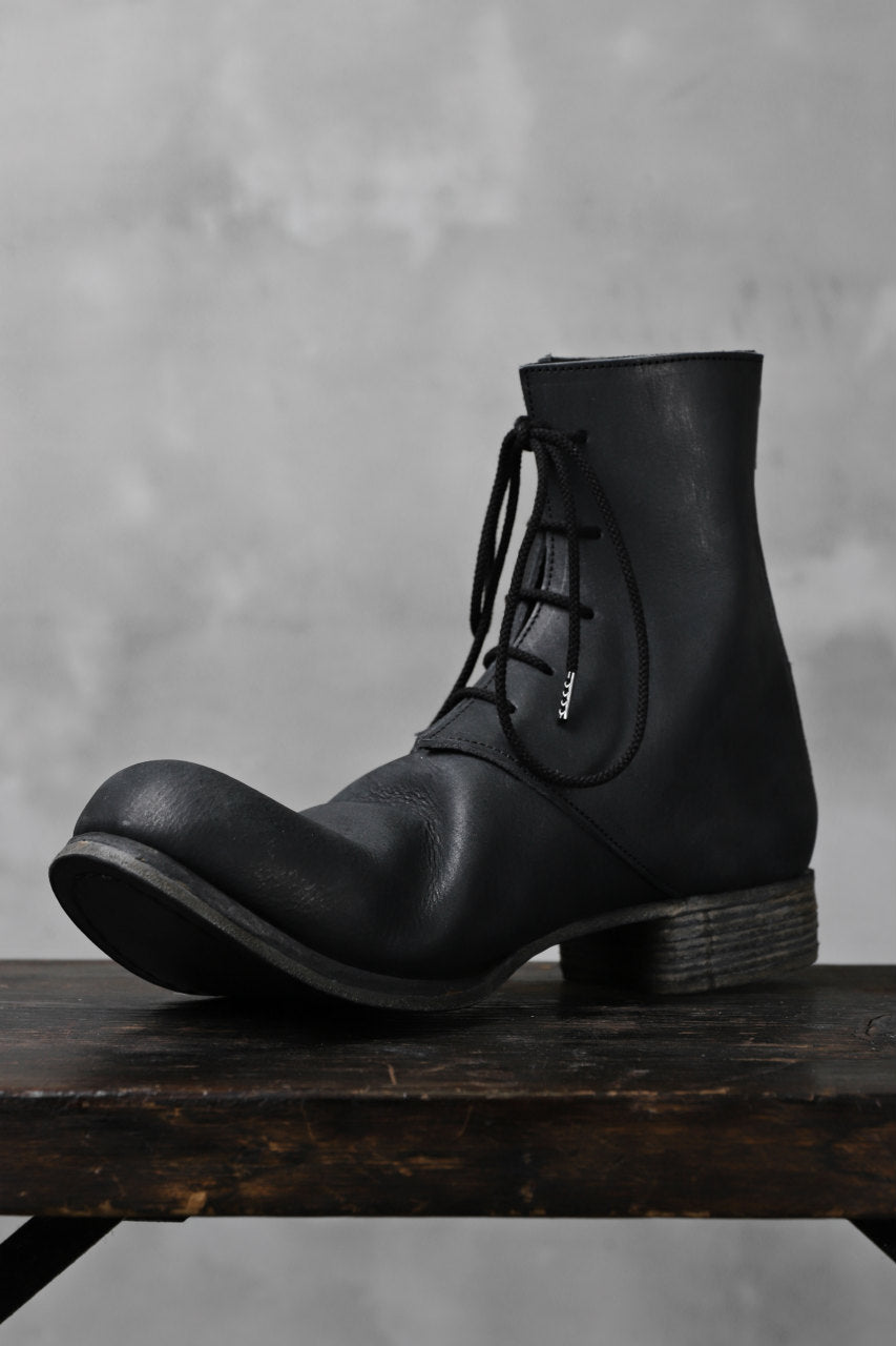 Portaille exclusive PL20 Laced Zip Boots (FILED STEER / BLACK)