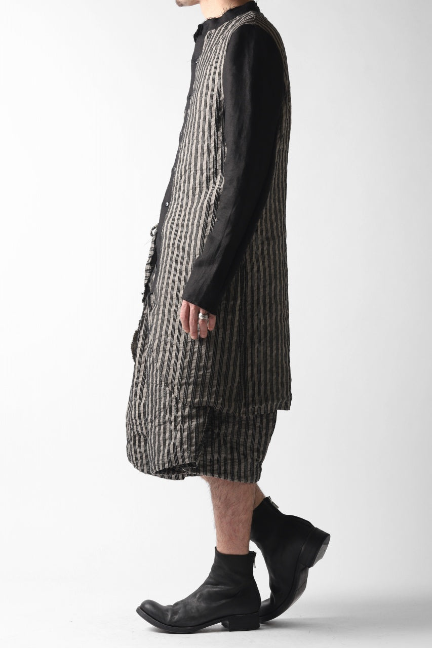 Load image into Gallery viewer, un-namable exclusive Paneled Juke Shirt (Sarti Stripe+Linen)
