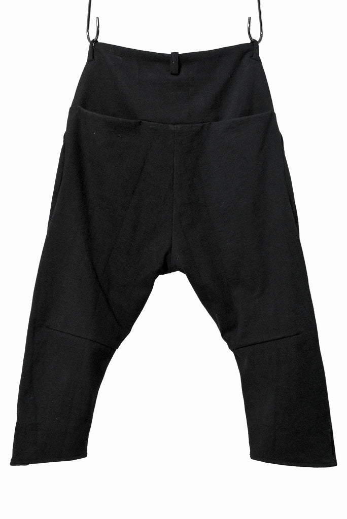 N/07 Pant "7" [c/medium jersey | 3dimension curved cropped] (BLACK)