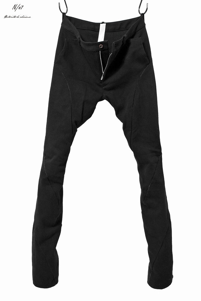 Load image into Gallery viewer, N/07 Pant &quot;motum&quot; [cotton/twill*overlock | spyral 3dimention] (BLACK)
