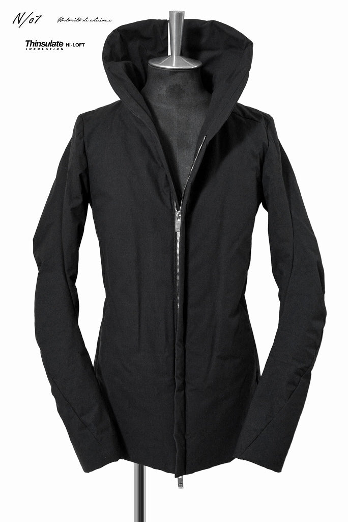 N/07 hi neck jacket "Exteroris" [coating process cotton-nylon | Thinsulate Hi-Loft] (BLACK)