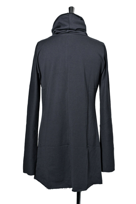 Load image into Gallery viewer, N/07 HIGH NECK JERSEY 40/20 FLEECY COTTON *OVERLOCKED (CHARCOAL)