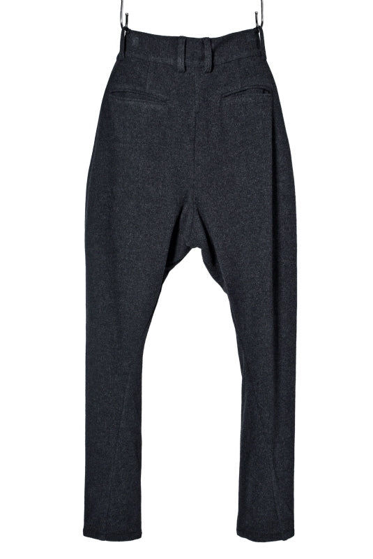 N/07 CURVE JODHPUR PANT / CASHMERE KNIT MELTON (CHARCOAL)