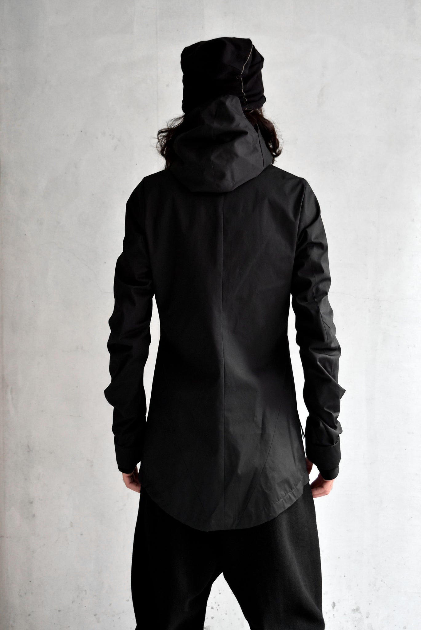 N/07 ANORAK JACKET / SUPIMA WEATHER CLOTH (BLACK)