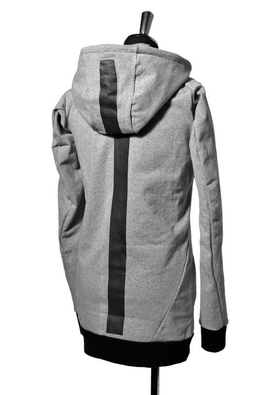 N/07 RUBBERIZED HOODIE JACKET / HYPER STRETCH SWEAT (GREY)