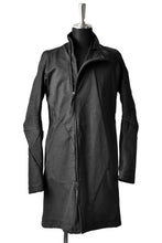 Load image into Gallery viewer, LEON EMANUEL BLANCK DISTORTION SHORT TRENCH COAT / CORDUROY (BLACK)