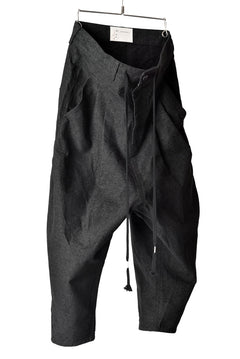 Load image into Gallery viewer, N/07 exclusive Three Dimensional Wide Pants Tuck/Dart Detail #2 (DOUBLE BLACK)