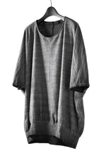 画像をギャラリービューアに読み込む, N/07 exclusive OVERFIT DOLMAN TEE / SLAB JERSEY REVERSE-COLD DYE (INK BLACK)