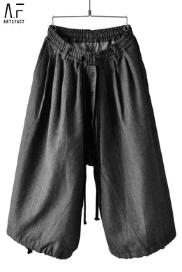 A.F ARTEFACT exclusive DRAWSTRING-HEM WIDE TROUSERS (GIMA)