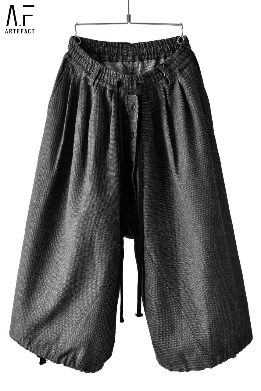 Load image into Gallery viewer, A.F ARTEFACT exclusive DRAWSTRING-HEM WIDE TROUSERS (GIMA)