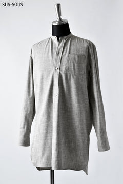 Load image into Gallery viewer, sus-sous shirt long cotton (LIGHT GREY)