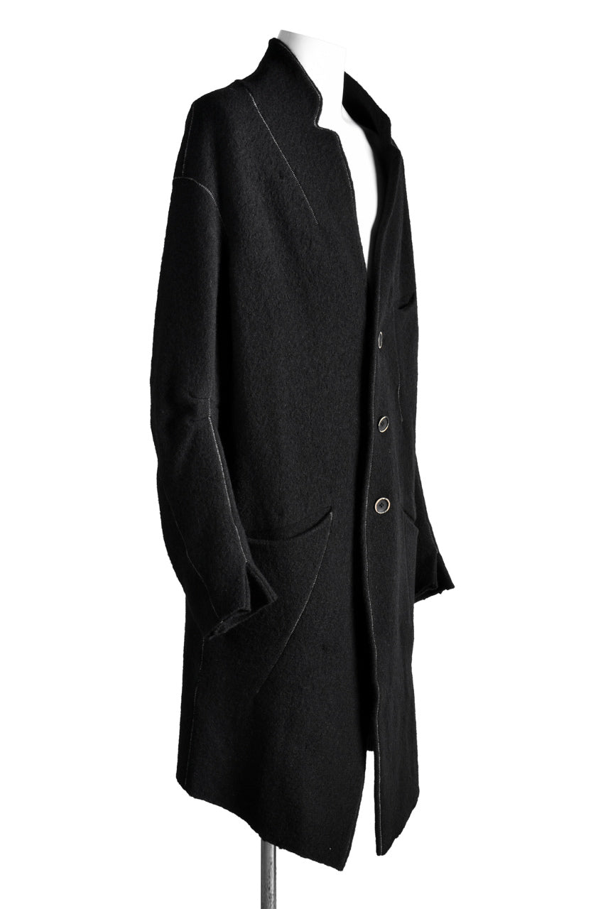 Load image into Gallery viewer, SOSNOVSKA exclusive SOFT STITCHED COAT (BLACK)