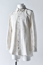 Load image into Gallery viewer, Aleksandr Manamis LAYERED PLACKET SHIRT / Tea Stain Dyed