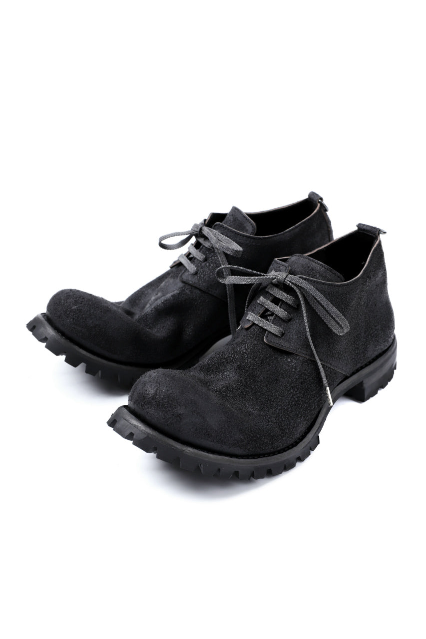 Portaille exclusive VB Derby Shoes (Reversed Horse Iron Dyed / BLACK)