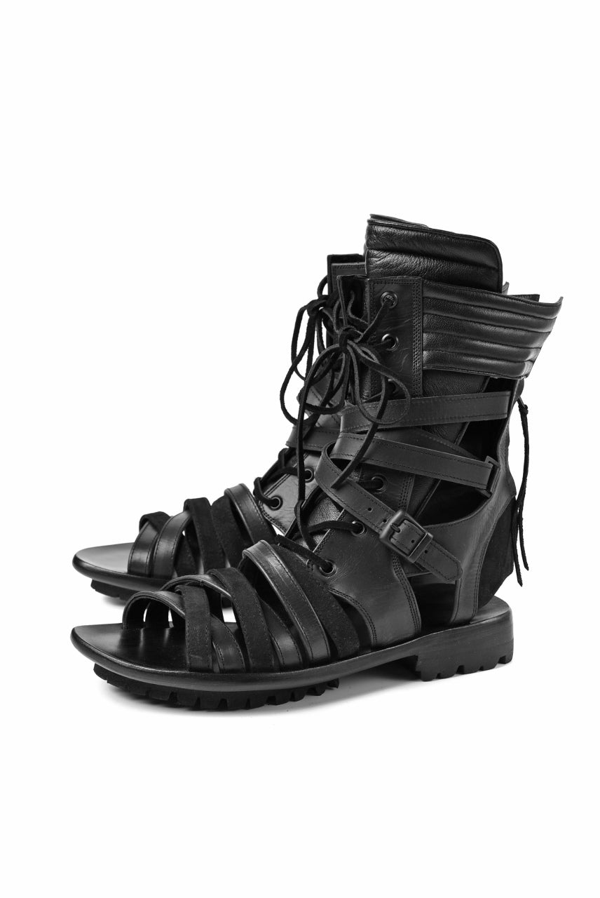 A.F ARTEFACT GLADIATOR BOOTIES SANDAL / LACE UP-BACK ZIP