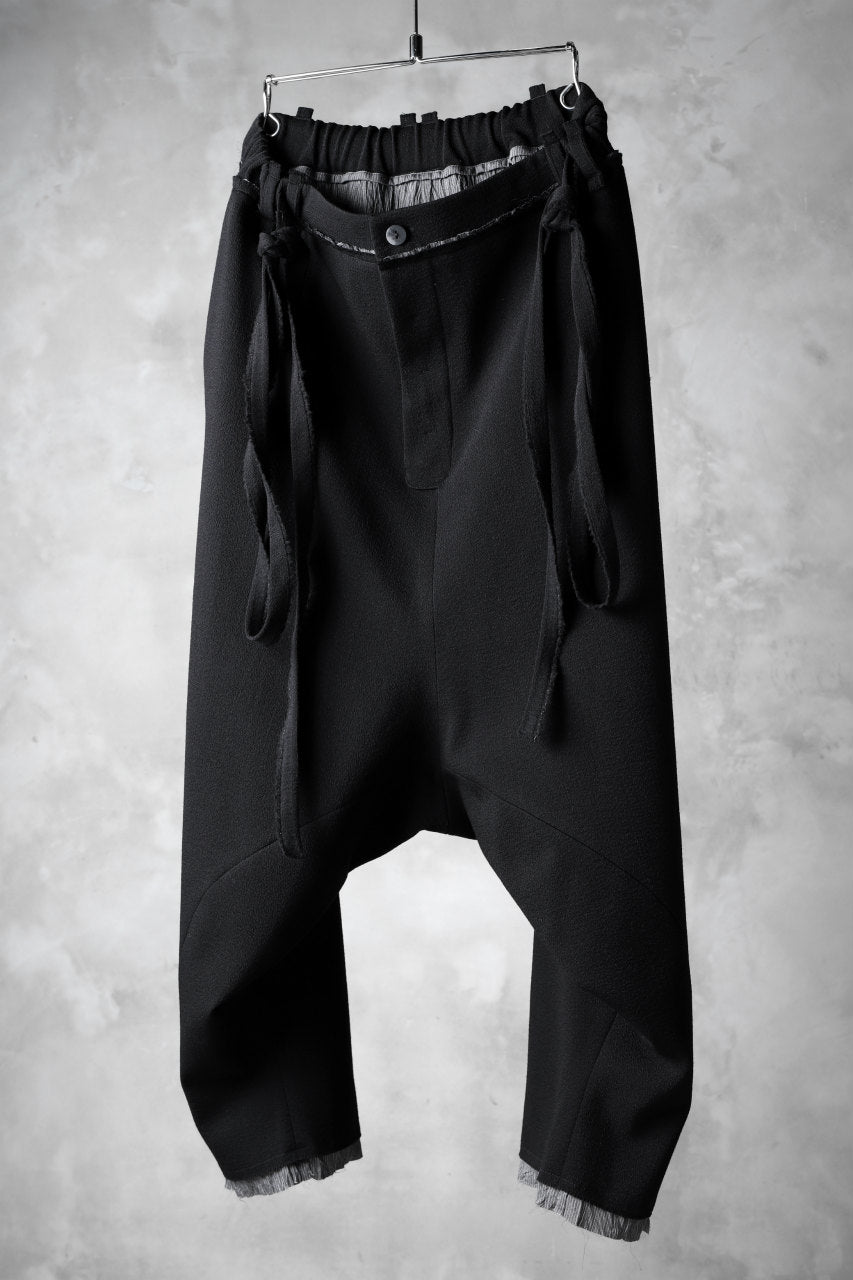 SOSNOVSKA RAW EDGES WIDE PANTS (BLACK)