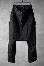 Load image into Gallery viewer, RUNDHOLZ STRIPE SARROUEL TROUSERS / switching fablic (ANTHRACITE)
