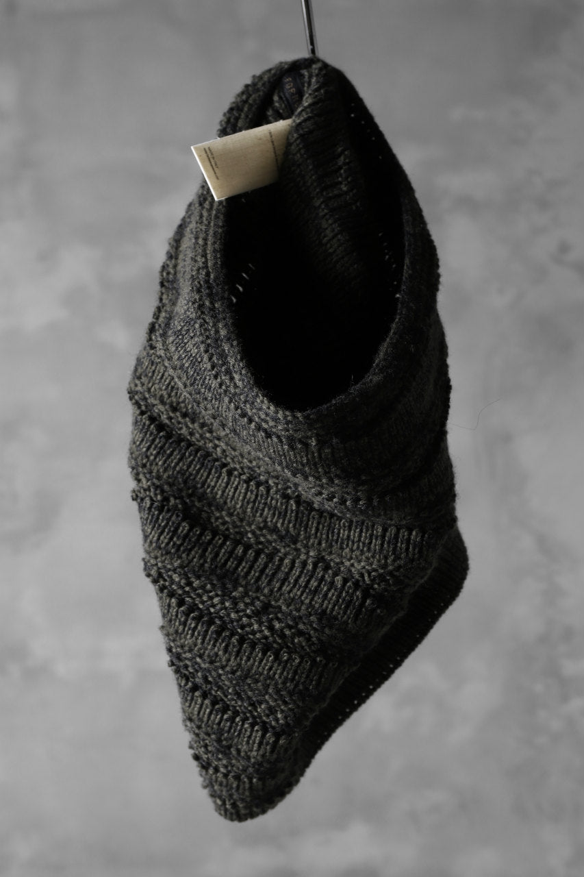 forme d'expression Laddered Knit Warmer (Mel. Military)