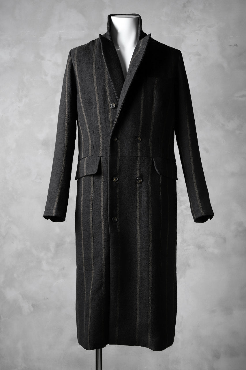 Aleksandr Manamis Double Breasted Stripe Coat