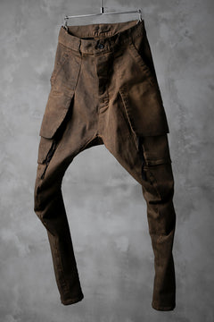 画像をギャラリービューアに読み込む, N/07 exclusive CONSTRUCTIVE LAYERED CARGO JODHPURS [ Stretch Weapon / Object Dye ] (D.BROWN(柿渋染+鉄媒染))