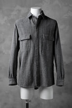 Load image into Gallery viewer, COLINA FRENCH WORK SHIRT JACKET / HAND SPUN COTTON TWEED (SUMI)