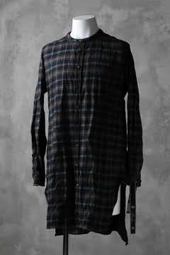 画像をギャラリービューアに読み込む, daska &quot;JOHAN&quot; plaid shirt / flannel #2 (sumi dyed check)