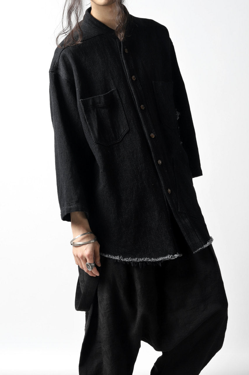 Load image into Gallery viewer, A.F ARTEFACT exclusive ENGINEER SHIRT-JKT / LOW COUNT DENIM (BLACK)