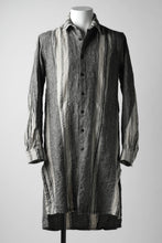 Load image into Gallery viewer, A.F ARTEFACT exclusive COMPOSITE STRIPE LONG SHIRT / ORGANIC LINEN (STRIPE)