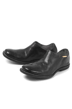 Load image into Gallery viewer, incarnation HORSE LEATHER SLIP ON SHOES #2 (BLACK)