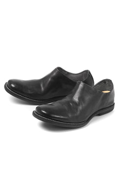 Load image into Gallery viewer, incarnation HORSE LEATHER SLIP ON SHOES #2 (BLACK)