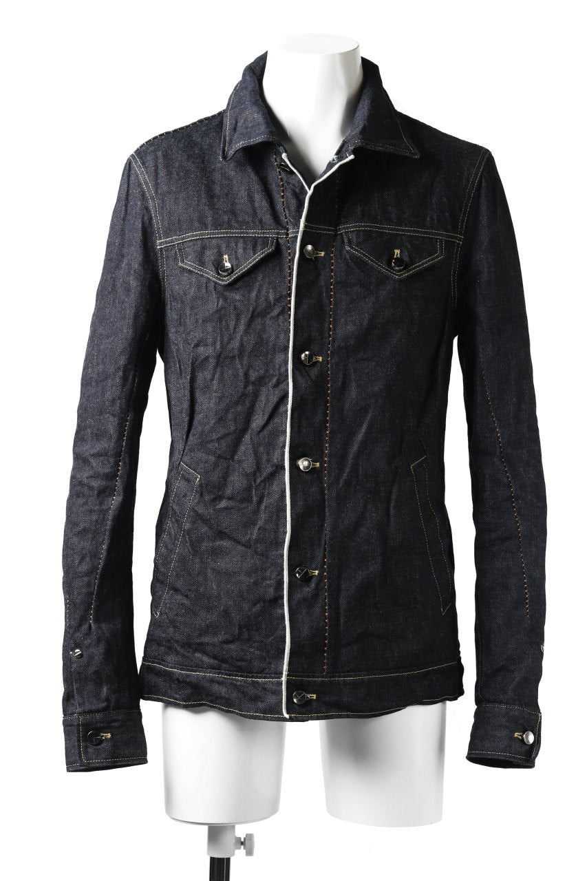 Load image into Gallery viewer, incarnation SELVEDGE JEAN JACKET / ONE WASHED 12oz DENIM (INDIGO)