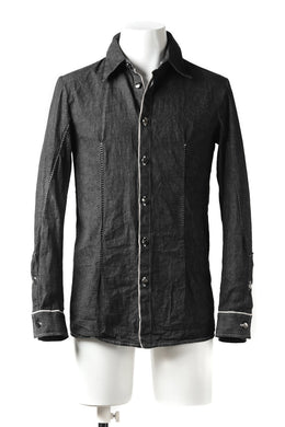 incarnation BUTTON DOWN SHIRT / ONE WASHED 6.5oz SELVEDGE CHAMBRAY (GREY)