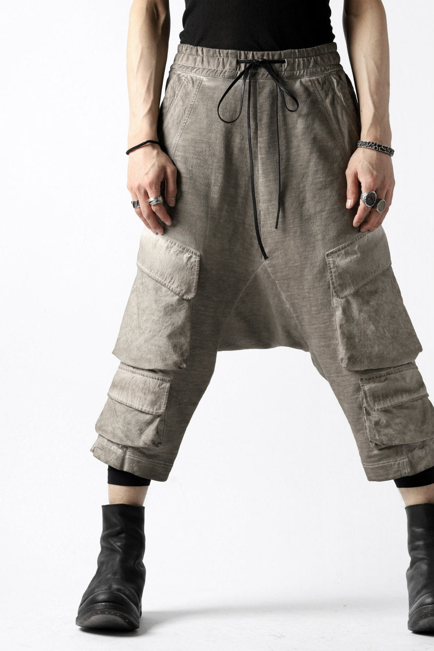 A.F ARTEFACT SWITCHING CROPPED CARGO SAROUEL / DYED COMBI FABRIC (BEIGE)